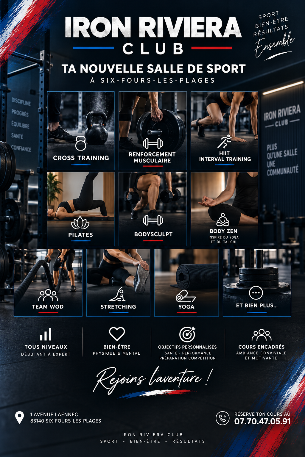 Activités proposées par Iron Riviera Club